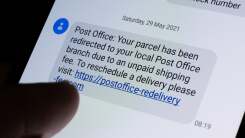 Scam message on phone