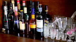 Home bar cabinet