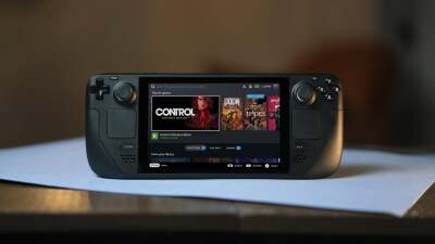 The Valve Steam Deck portable gaming console