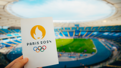 Icon of Summer olympic Games Paris 2024 Held by Athlete.