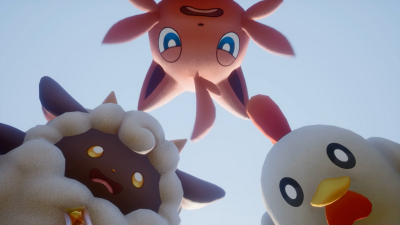 A screenshot from 'Palworld''s early access launch trailer