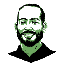 Daniel Oropeza caricature
